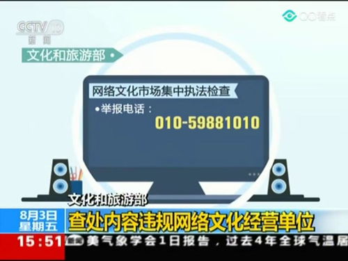 文化和旅游部嚴查網絡文化經營違規行為，推動行業健康發展
